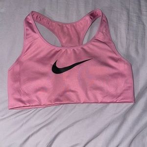 pink high support nike sports bra!